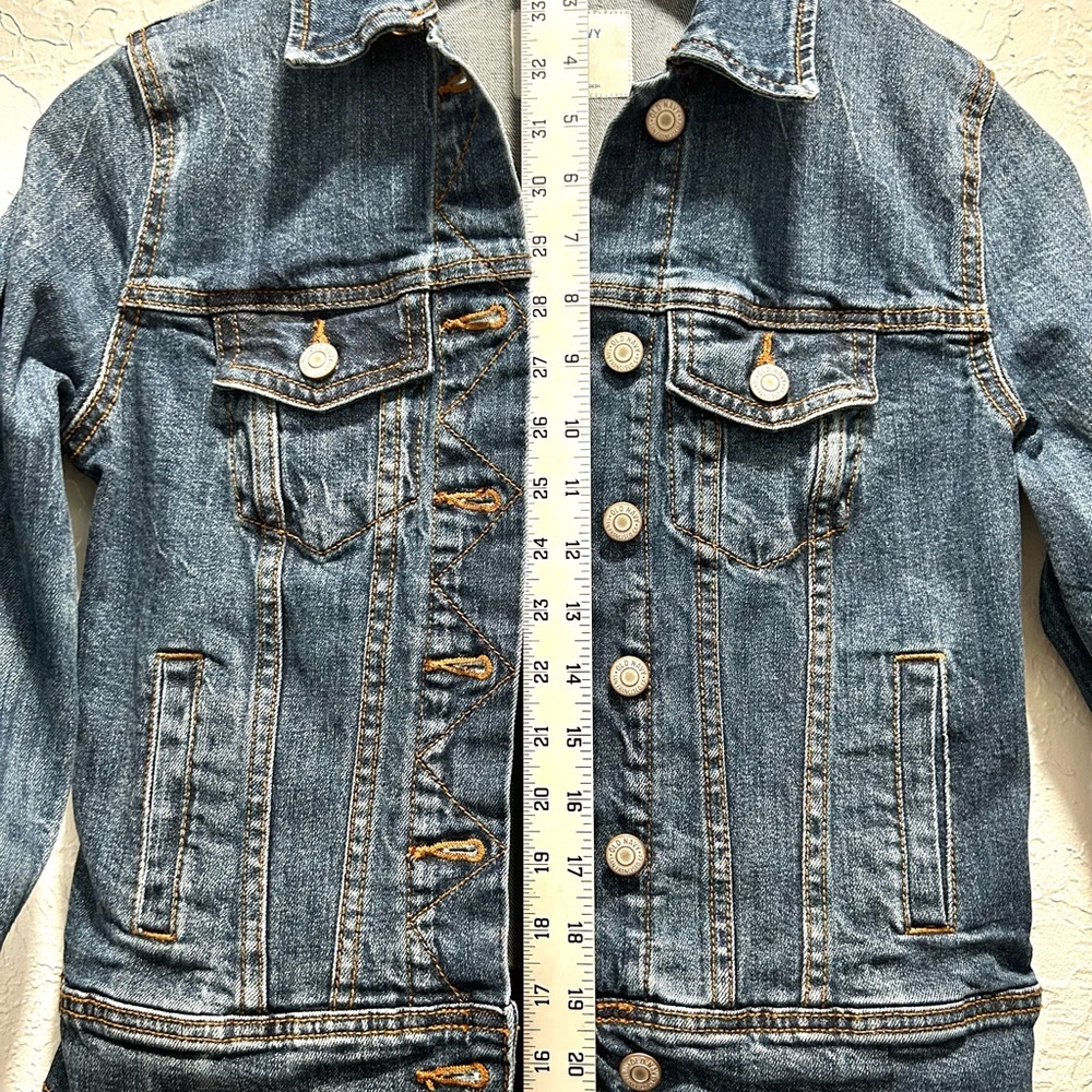 Old Navy Blue jean jacket size xs - Picture 4 of 10